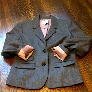 Loft Herringbone Suit Jacket Size 2 Petite